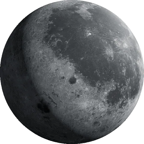 3D Spinning Moon, 3D artwork