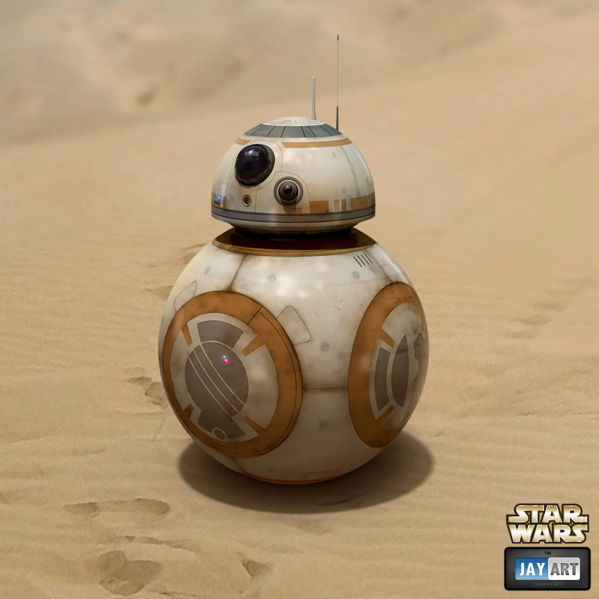 BB-8 From Starwars, 3D artwork