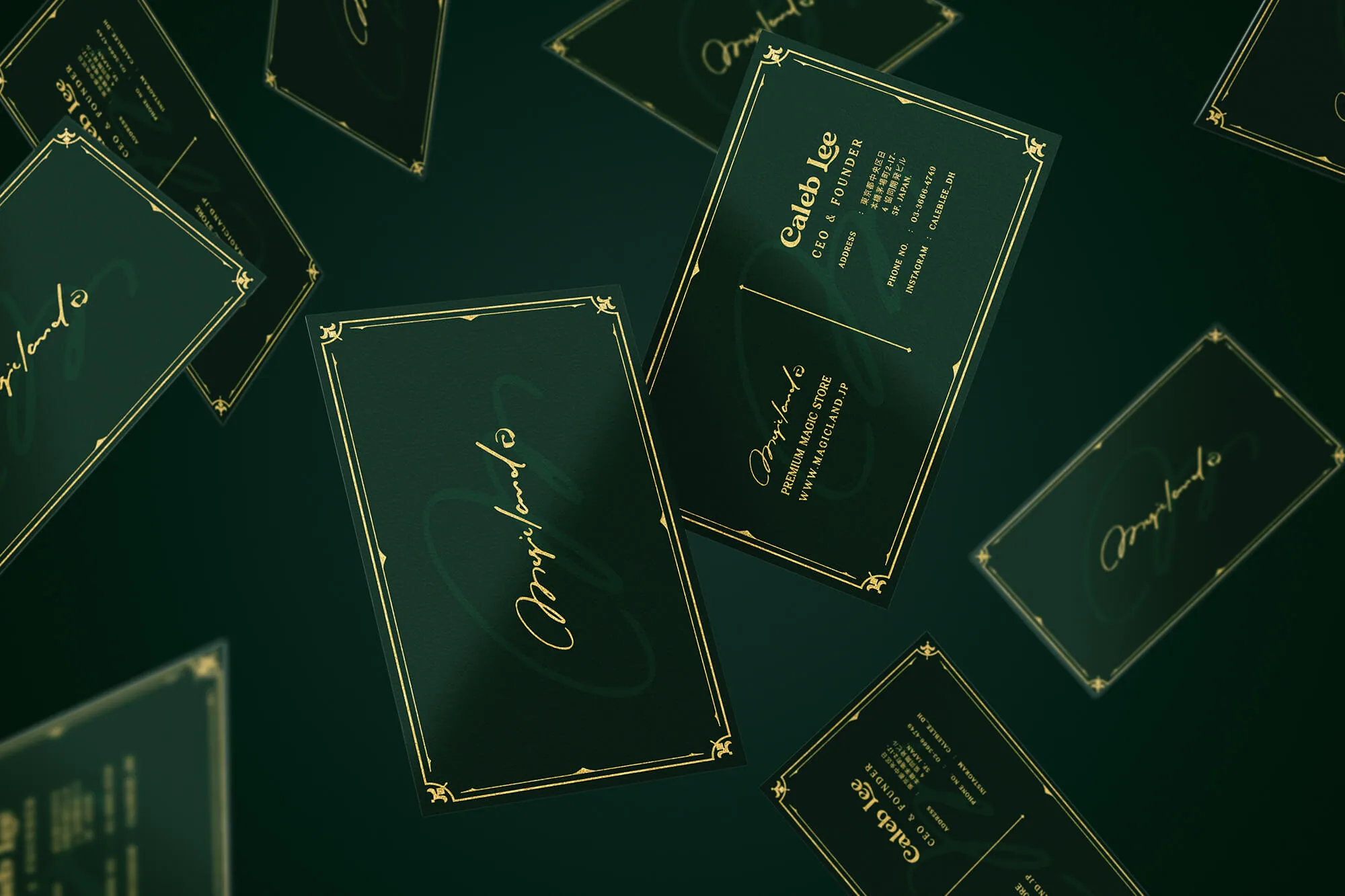 Magicland: Business Card, graphic design