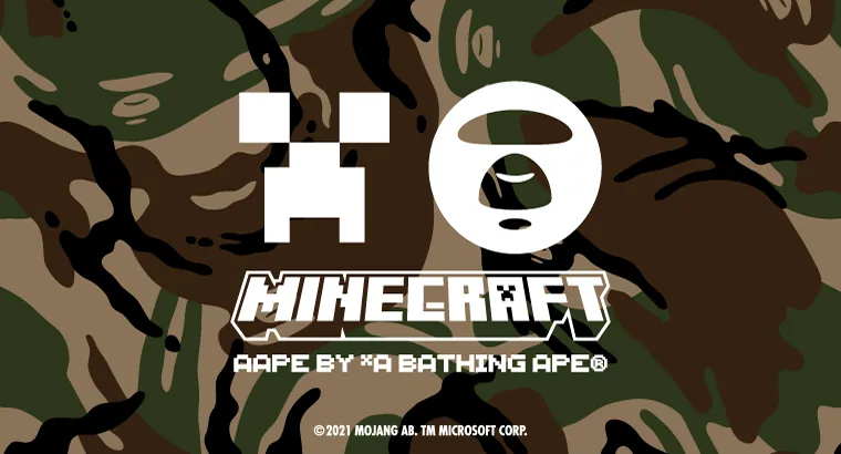 Minecraft × AAPE BY *A BATHING APE®, video cover