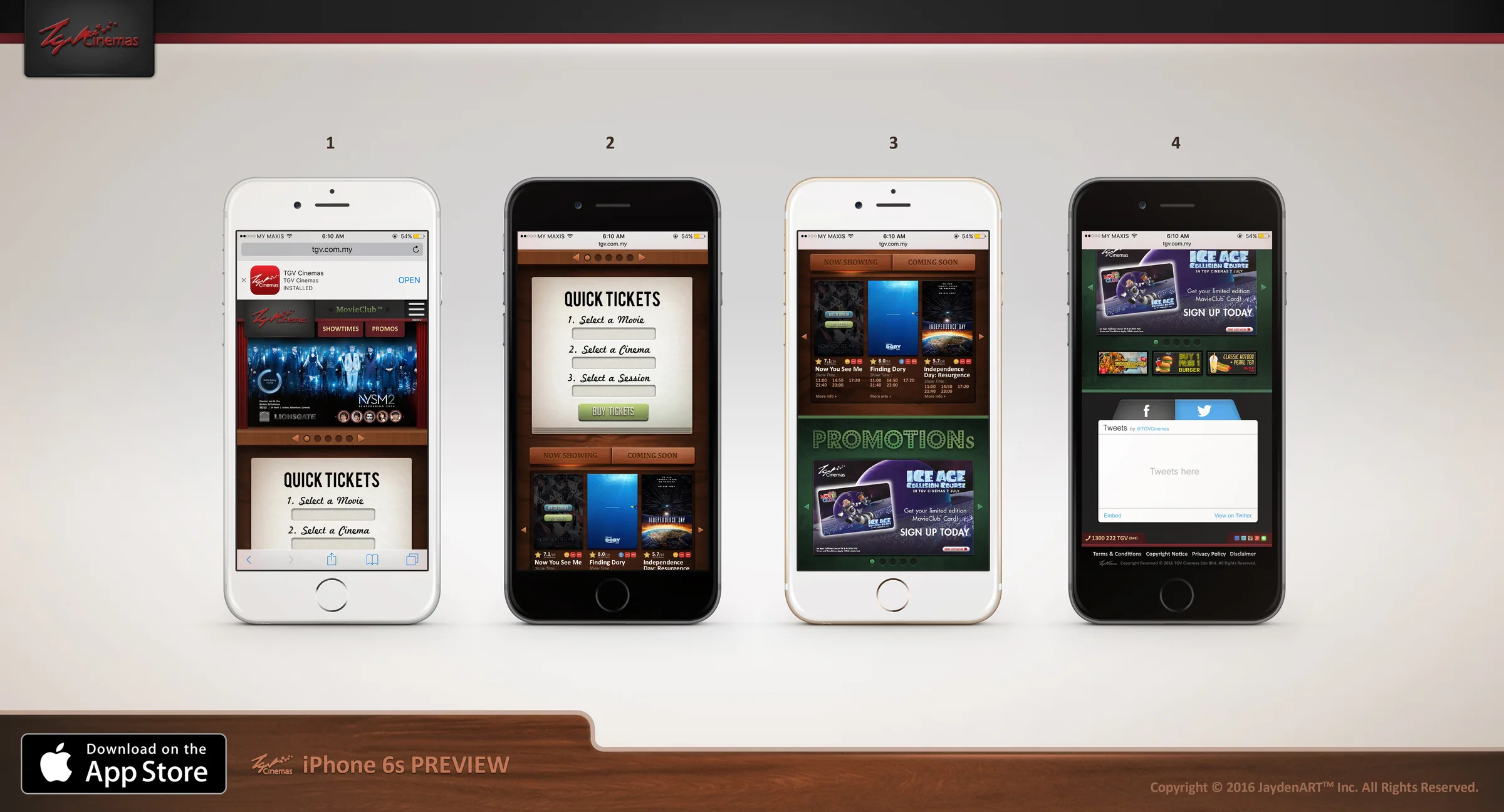 TGV Cinema: App Redesign, graphic design