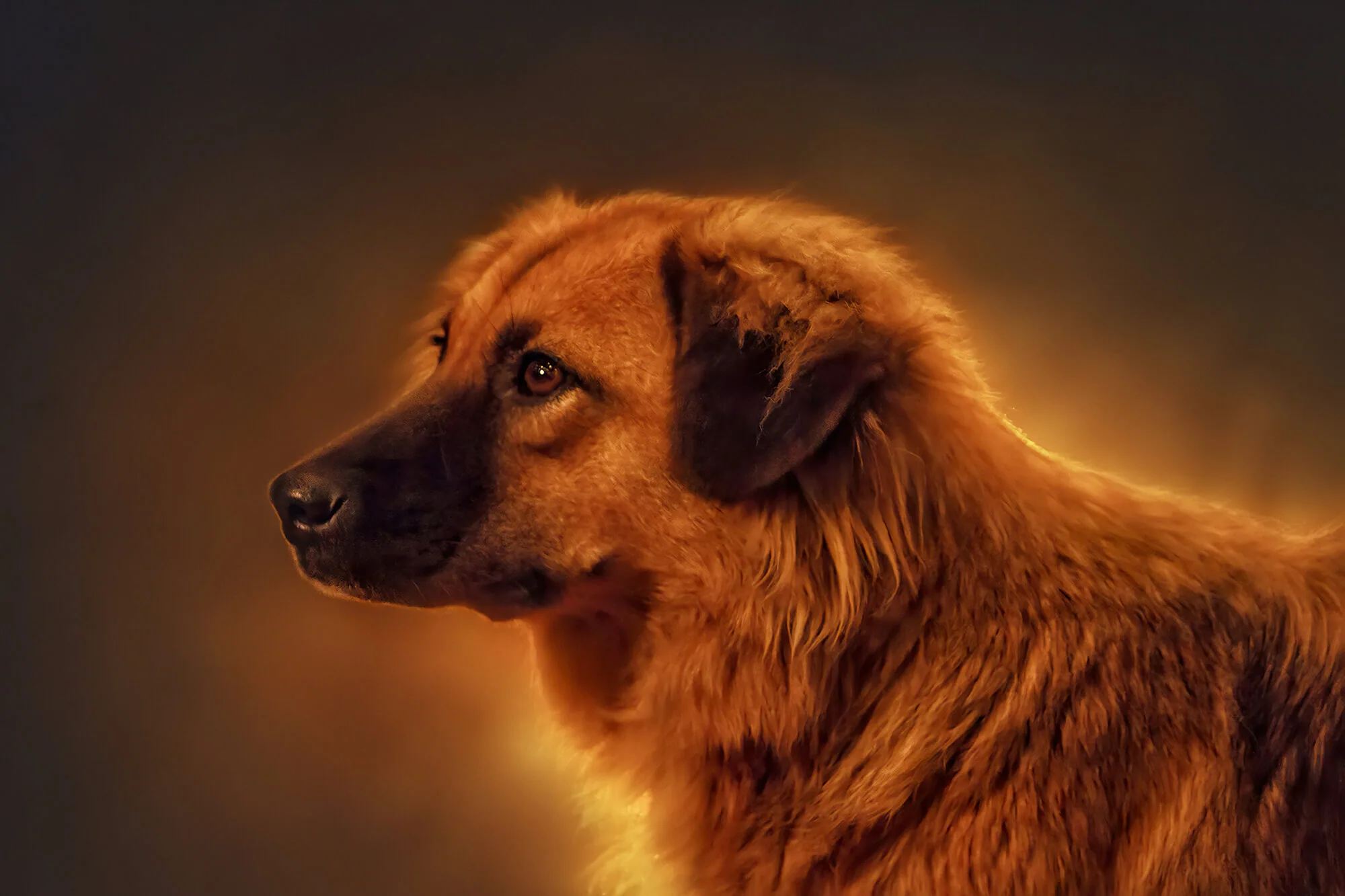 The Golden Dog, photograph