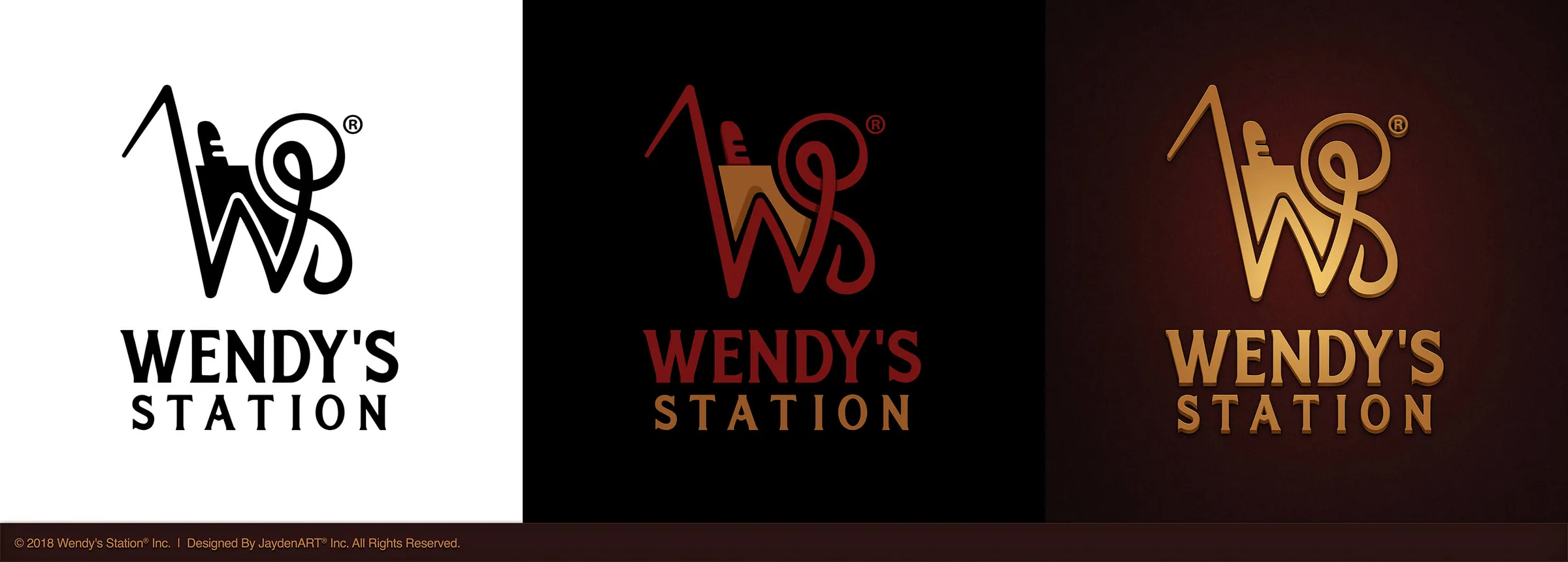 Wendy's Station Logo, logo design